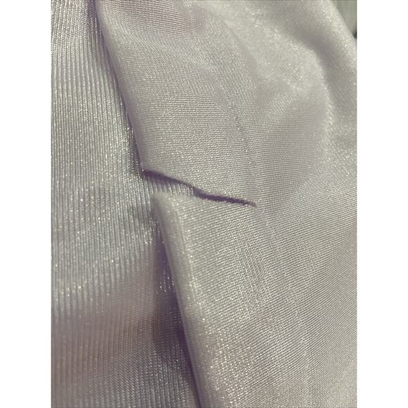 Vintage 70s Lavender Nylon Chiffon Lacy Nightgown & Robe Peignoir Set size L - Picture 9 of 9